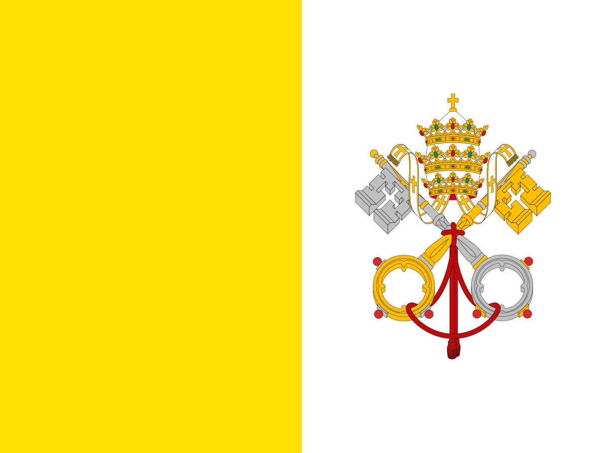 Attuale bandiera del Vaticano